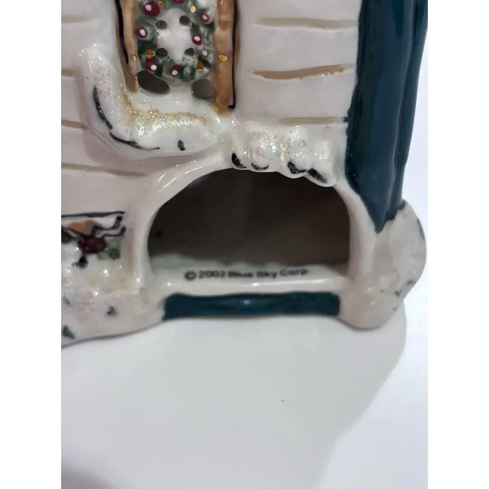 Blue Sky Clayworks Heather Goldminc Cozy Corner Cafe Tealight Candle Holder